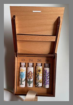 Floral Needle Cases Box